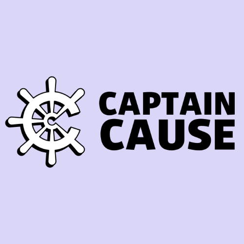Le logo de Captain cause en 500 x 500